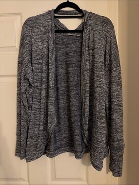 Athleta Marled Gray Open-Front Women's Cardigan